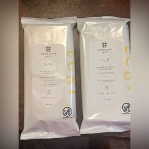 Beekman 1802 Pure Goat Milk Cleansing Wipes - White
